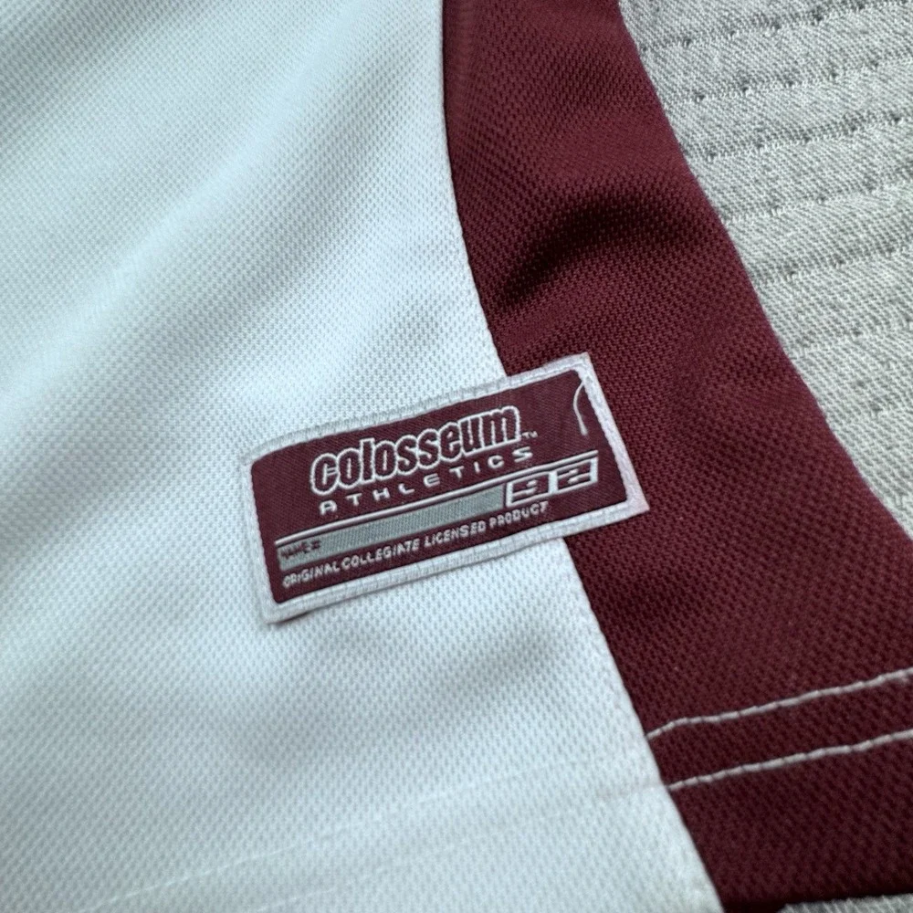 Vintage Colosseum Texas A&M‎ Jersey Kid L Aggies Baseball Sports Button